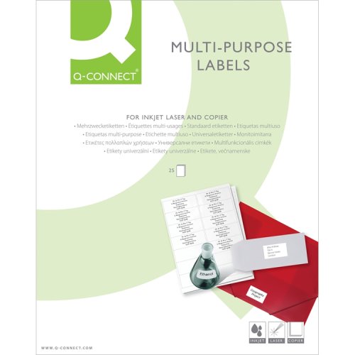 Monikäyttötarra Q-CONNECT 70 x 37 mm /600, hinta 5,15€