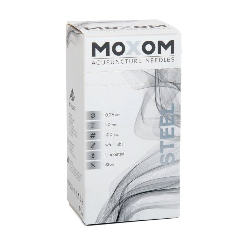 Akupunktioneula Moxom steel 0,25 x 40mm 100kpl, hinta 6,06€