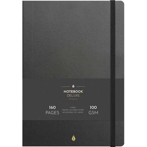 Muistikirja Burde Notebook Deluxe musta B5, hinta 13,24€