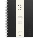 Muistikirja Burde Notebook Textile kierresidottu viivat A4