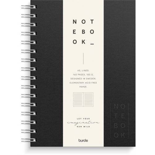 Muistikirja Burde Notebook Textile kierresidottu viivat A5, hinta 13,24€