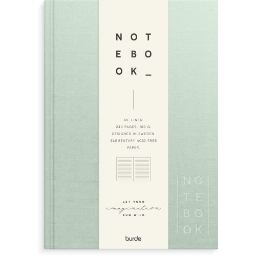 Muistikirja Burde Notebook Textile sidottu viivat A5, hinta 10,50€
