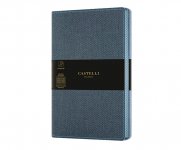 Muistikirja Castelli Harris Slate Blue A5 ruudutettu 224 s