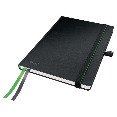 Muistikirja Leitz complete kovakantinen a5 viivoitettu musta 160s, hinta 19,13€