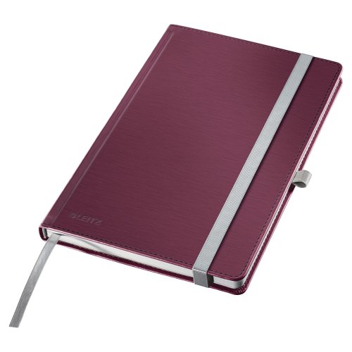 Muistikirja Leitz style kovakantinen a5 viivoitettu punainen, hinta 17,71€