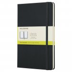Muistikirja Moleskine kovakantinen 13x21cm blanko musta 240s