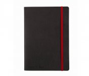 Muistikirja Oxford Black n´Red A5 viivoitettu 144 sivua
