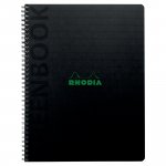 Rhodia greenbook kovakantineen kierremuistikirja a5+/80 viivoilla + marginaali