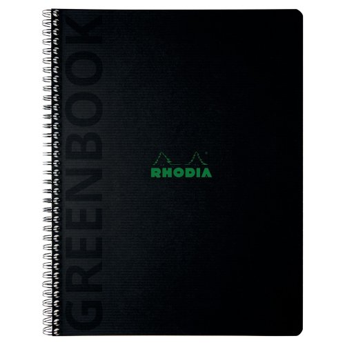 Muistikirja Rhodia greenbook pehmeäkantinen a4+/80, viivoitettu, hinta 6,94€
