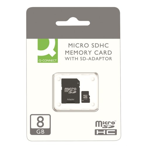 Muistikortti Q-CONNECT Micro SDHC 8 GB Class 10, hinta 3,66€