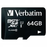 Muistikortti Verbatim microsdhc 64gb class 10 adapterilla