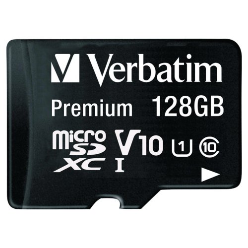 Muistikortti Verbatim premiun microsdxc 128gb class 10 adapterilla, hinta 13,66€