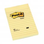 Muistilappu Post-it® 102 x 152mm viivoitettu keltainen