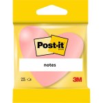Muistilappu Post-it 2007H sydän 70x70mm pinkki 3 kpl