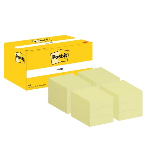 Muistilappu Post-it 38x51mm keltainen 12 kpl, hinta 10€