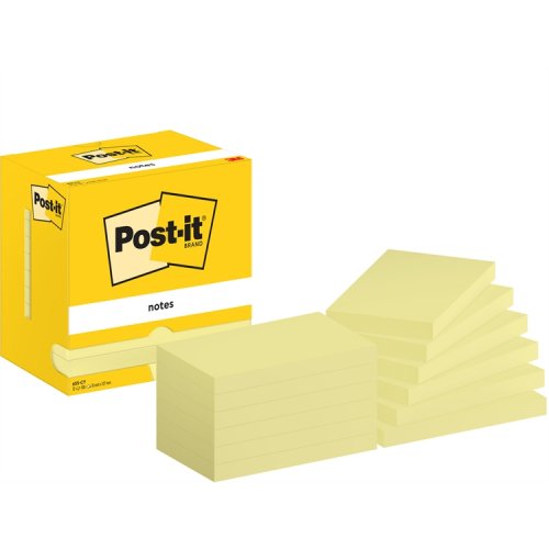 Muistilappu Post-it 76x127mm keltainen 12 kpl, hinta 27,44€