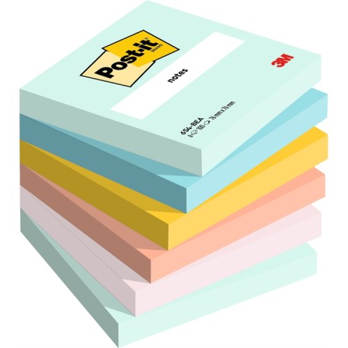 Muistilappu Post-it Beachside värilajitelma 76x76mm 6 kpl, hinta 13,01€