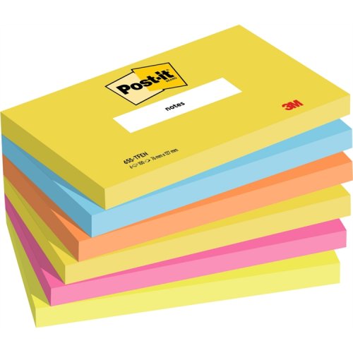 Muistilappu Post-it Energetic 655 76x127mm 6 kpl, hinta 17,41€