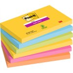 Muistilappu Post-it Super Sticky 76x127mm carnival 6 kpl