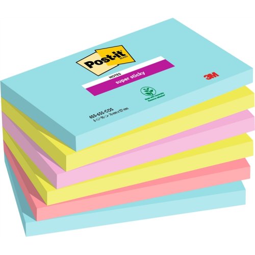 Muistilappu Post-it Super Sticky 76x127mm cosmic 6 kpl, hinta 17,86€