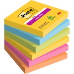 Muistilappu Post-it Super Sticky 76x76mm carnival 6 kpl
