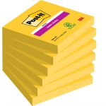 Muistilappu Post-it Super Sticky 76x76mm keltainen 6 kpl
