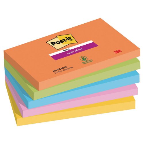 Muistilappu Post-it® super sticky boost 76 x 127 mm, hinta 13,15€
