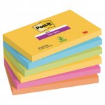 Muistilappu Post-it® super sticky carnival 76 x 127mm 6kpl