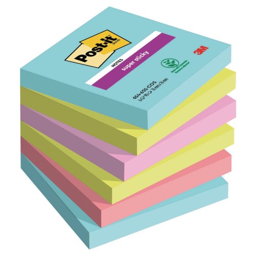 Muistilappu Post-it® super sticky cosmic 76 x 76mm 6kpl, hinta 13,07€