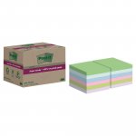 Muistilappu Post-it® super sticky eko 76 x 76 mm värilajitelma 12kpl