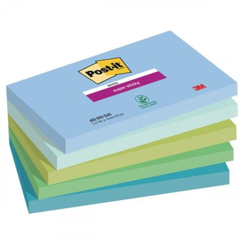 Muistilappu Post-it® super sticky oasis 76 x 127 mm, hinta 14,34€