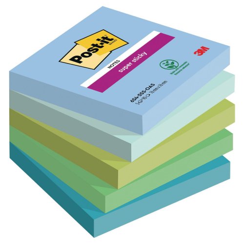 Muistilappu Post-it® super sticky oasis 76 x 76 mm, hinta 10,18€