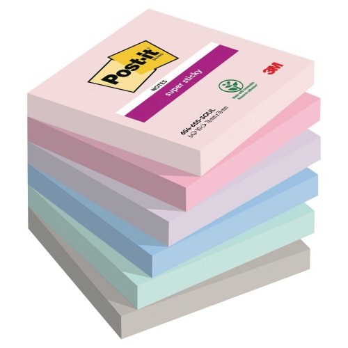 Muistilappu Post-it® super sticky soul 76 x 76 mm, hinta 13,10€