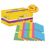 Muistilappu Post-it® super sticky z-notes 76 x 76mm lajitelma 16kpl
