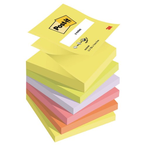 Muistilappu Post-it® z-notes 76 x 76mm neonvärit 6kpl, hinta 12,44€