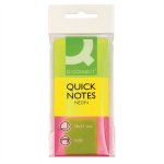 Muistilappu Q-CONNECT 38x51mm neonvärilajitelma FSC 3 väriä