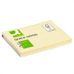 Muistilappu Q-CONNECT 76x102mm FSC keltainen