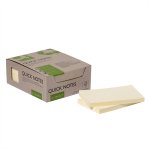 Muistilappu Q-CONNECT Recycled FSC 76x127mm keltainen /12