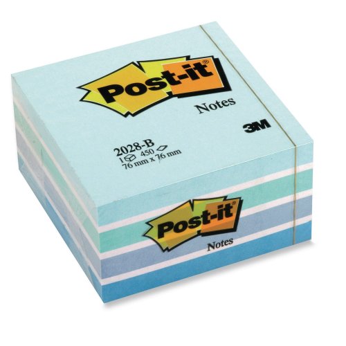 Muistilappukuutio Post-it® 76 x 76mm pastellinsininen, hinta 7,63€