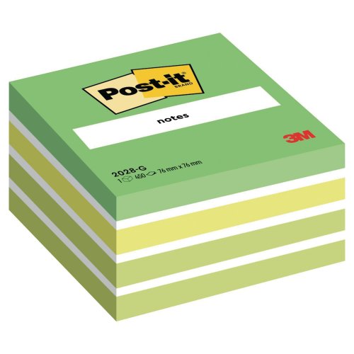 Muistilappukuutio Post-it® 76 x 76mm pastellinvihreä, hinta 7,48€