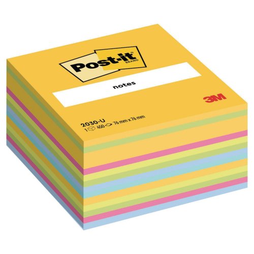 Muistilappukuutio Post-it® 76 x 76mm ultraväri, hinta 7,38€