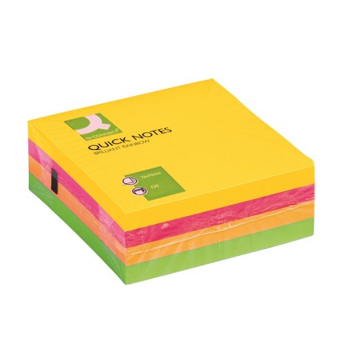 Muistilappukuutio Q-CONNECT 76x76mm neonväri, hinta 1,51€