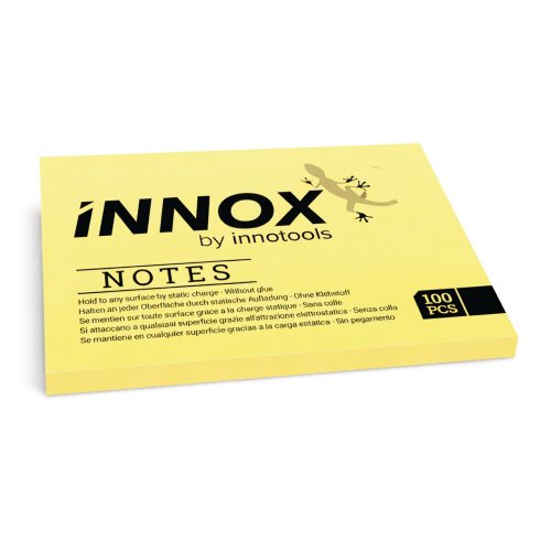 Muistilaput Innox sähköstaattiset 10 x 7cm keltainen, hinta 10,58€