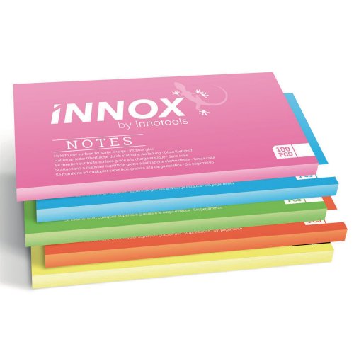 Muistilaput Innox sähköstaattiset 20 x 10cm värilajitelma 5kpl, hinta 30,87€