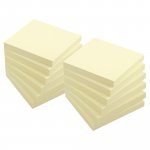 Muistilaput Lyreco 75 x 75mm keltainen 12kpl