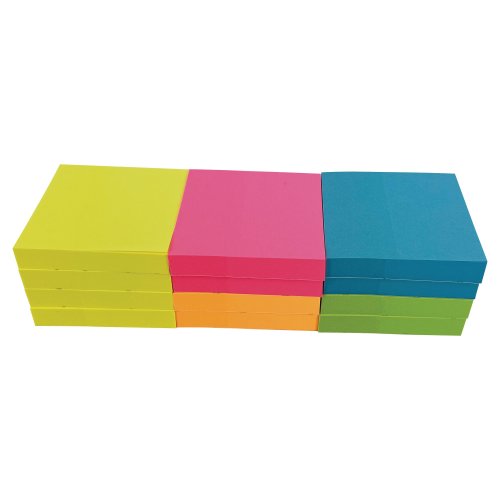 Muistilaput Lyreco premium 50 x 50 mm kesän värit 1 kpl=12 nidettä 12kpl, hinta 5,67€