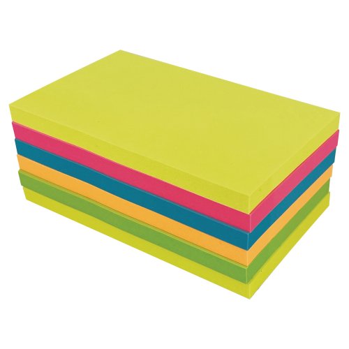Muistilaput Lyreco premium 75 x 125 mm kesän värit 1 kpl=6 nidettä 6kpl, hinta 7,30€