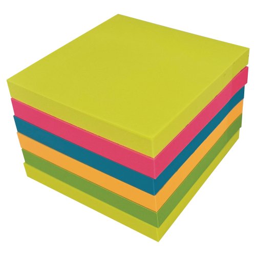 Muistilaput Lyreco premium 75 x 75 mm kesän värit 1 kpl=6 nidettä 6kpl, hinta 5,40€