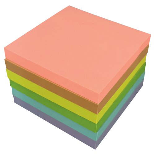 Muistilaput Lyreco premium 75 x 75 mm kevään värit 1 kpl=6 nidettä 6kpl, hinta 6,36€
