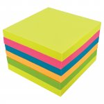 Muistilaput Lyreco zigzag 75 x 75 mm kesän värit 1 kpl=6 nidettä 6kpl